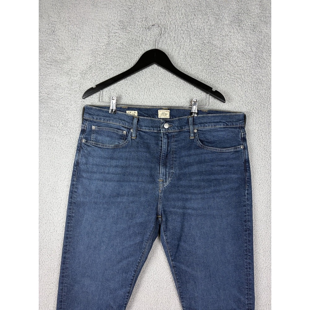J.Crew 770 Jeans Mens 38x32 Blue Medium Wash Slim Tapered Stretch Denim